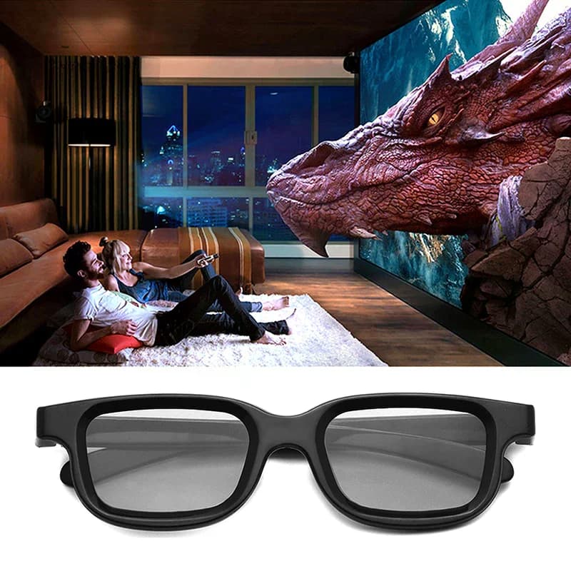2 Pezzi/Lotto Vq163r Occhiali 3D Polarizzati Passivi per TV e Cinema, Clip per Miopia, Adatti ai Bambini