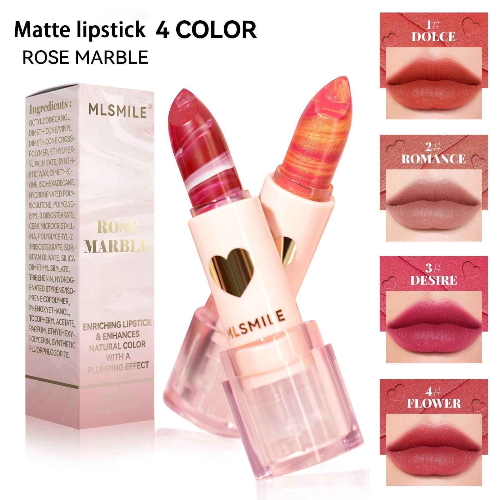 New Velvet Matte Lipstick Waterproof Long-lasting Sexy Nude Red Lipsticks Non-sticky High Pigment Moisturizing Lip Color Makeup