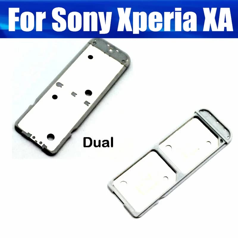 Vassoio per Sim Card per Sony Xperia XA F3111 F3113 F3115/E5 F3311 F3313 singola Daul Sim Card Slot SD supporto per lettore adattatore parte di riparazione