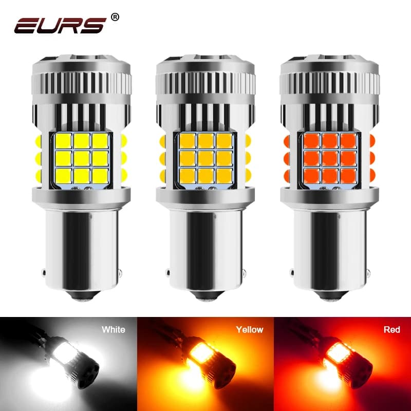 1X P21W BA15S LED 1156 PY21W BAU15S BAY15D 1157 P21/5W T20 7440 7443 Lampadina LED Canbus Indicatore di direzione per auto Luce freno retromarcia 12V 24V
