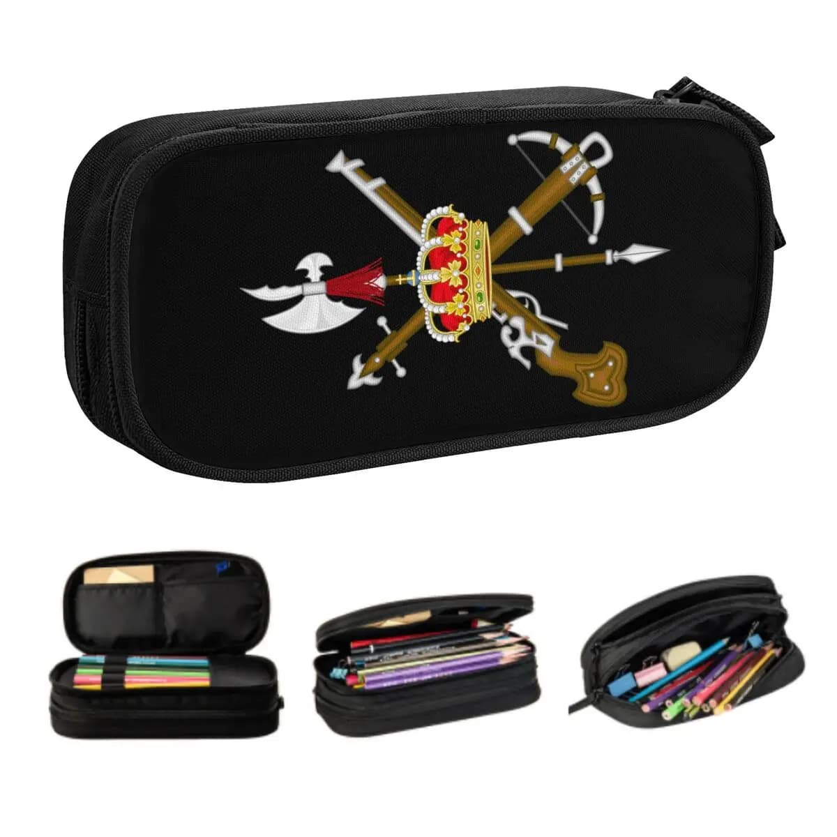 Astuccio personalizzato coreano legione spagnola per ragazzi Gilrs Spagna esercito militare grande borsa per penne scatola accessori scolastici