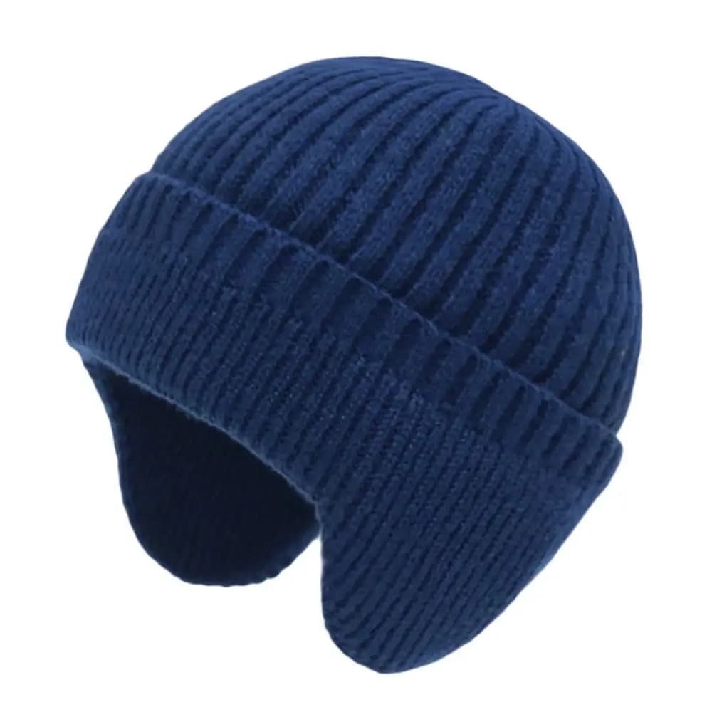 Berretto Invernale con Fodera in Velluto, Cappello Lavorato all'Uncinetto con Paraorecchie per Uomo e Donna