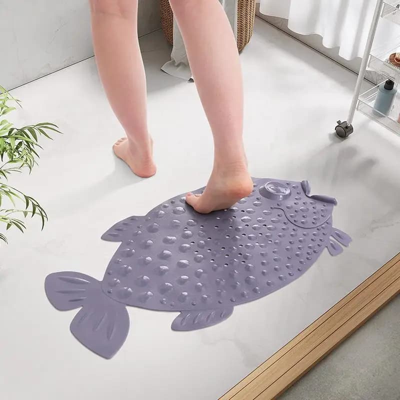 Tappetino da bagno con ventosa antiscivolo per tappetino di sicurezza per bagno, cuscino per massaggio per scrubber per piedi doccia per esfoliante | 、12025E⚡