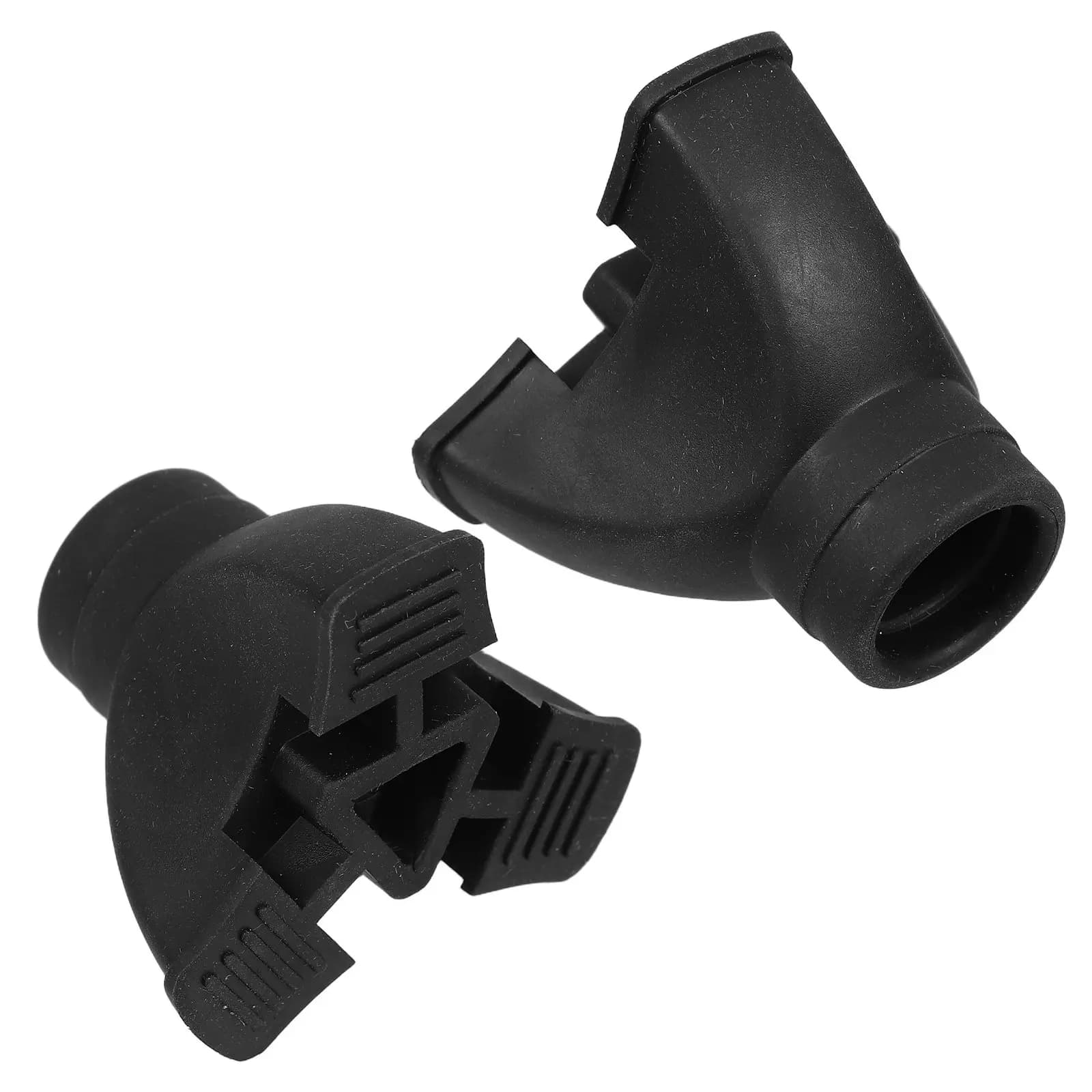 2Pcs Rubber Cane Tips Three Prong Walking Stick Replacement Self Standing Base for Hiking Trekking Pole Nonslip Foot Covers
