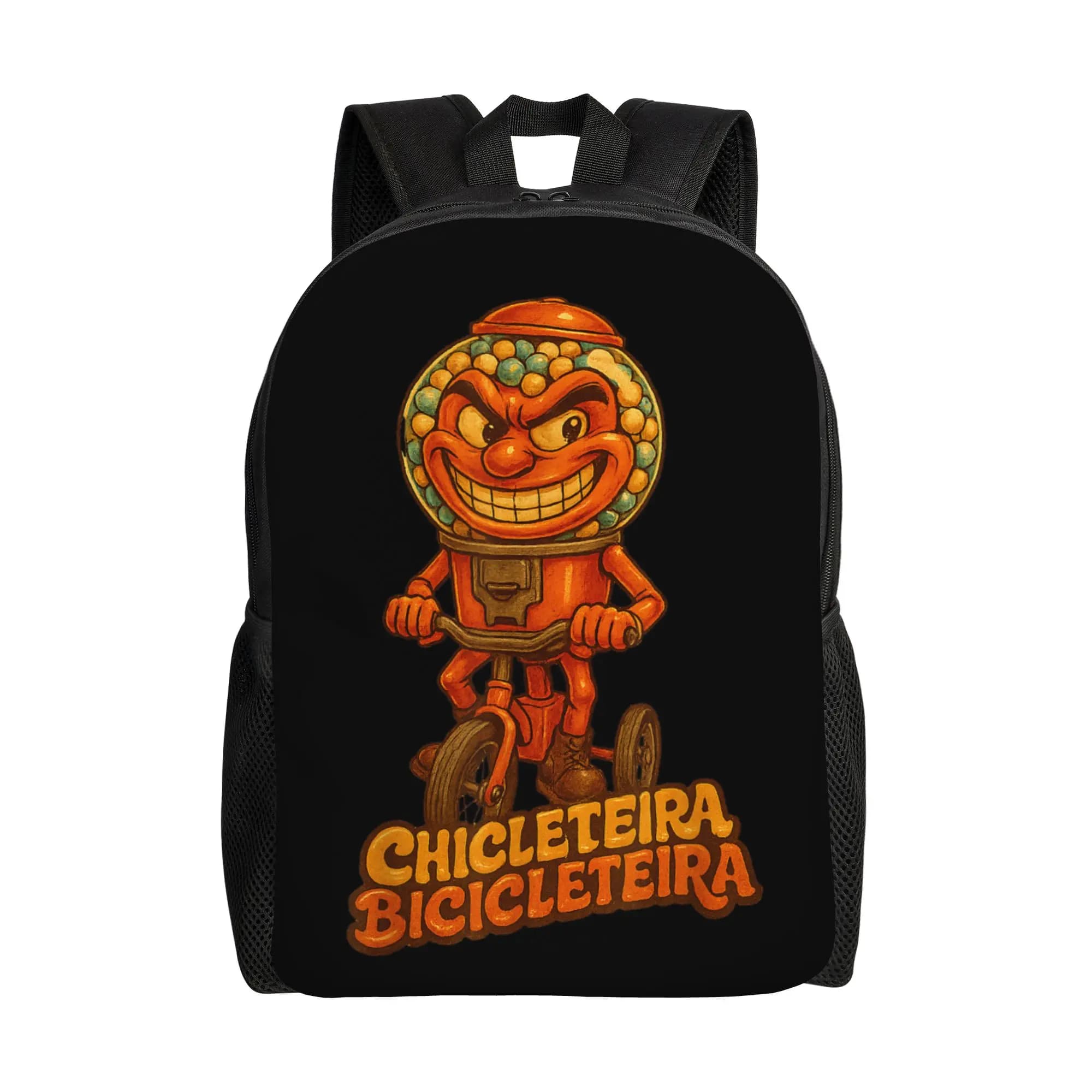 Zaino Chicleteira Bicicleteira Italian Brainrot Leggero per Scuola e Lavoro, Divertente Zaino Meme per Uomini e Donne, Borsa in Tela per College