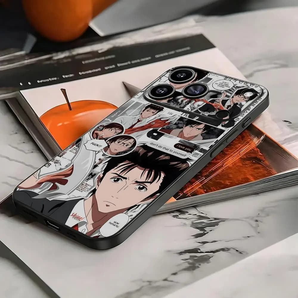 Parasyte the maxim Anime JP Phone Case For iPhone 17 16 15 14 13 12 X XR XS 8 Plus Mini Pro Max Soft black Shockproof Cover