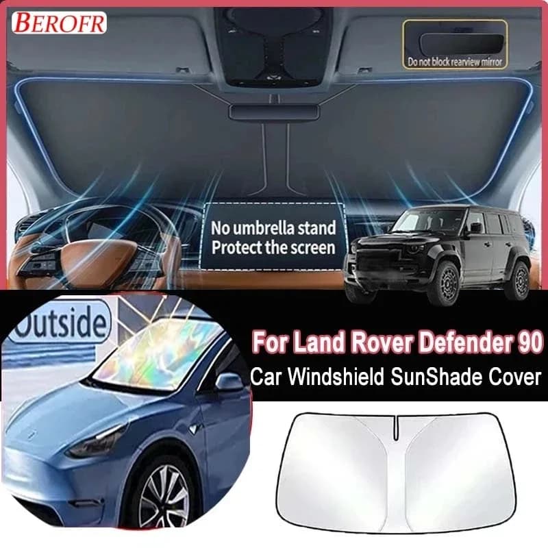 For Land Rover Defender 90 2020-2026Car Windshield Sunshade Cover Front Window Sun Shade Heat Insulation Summer Auto Accessories