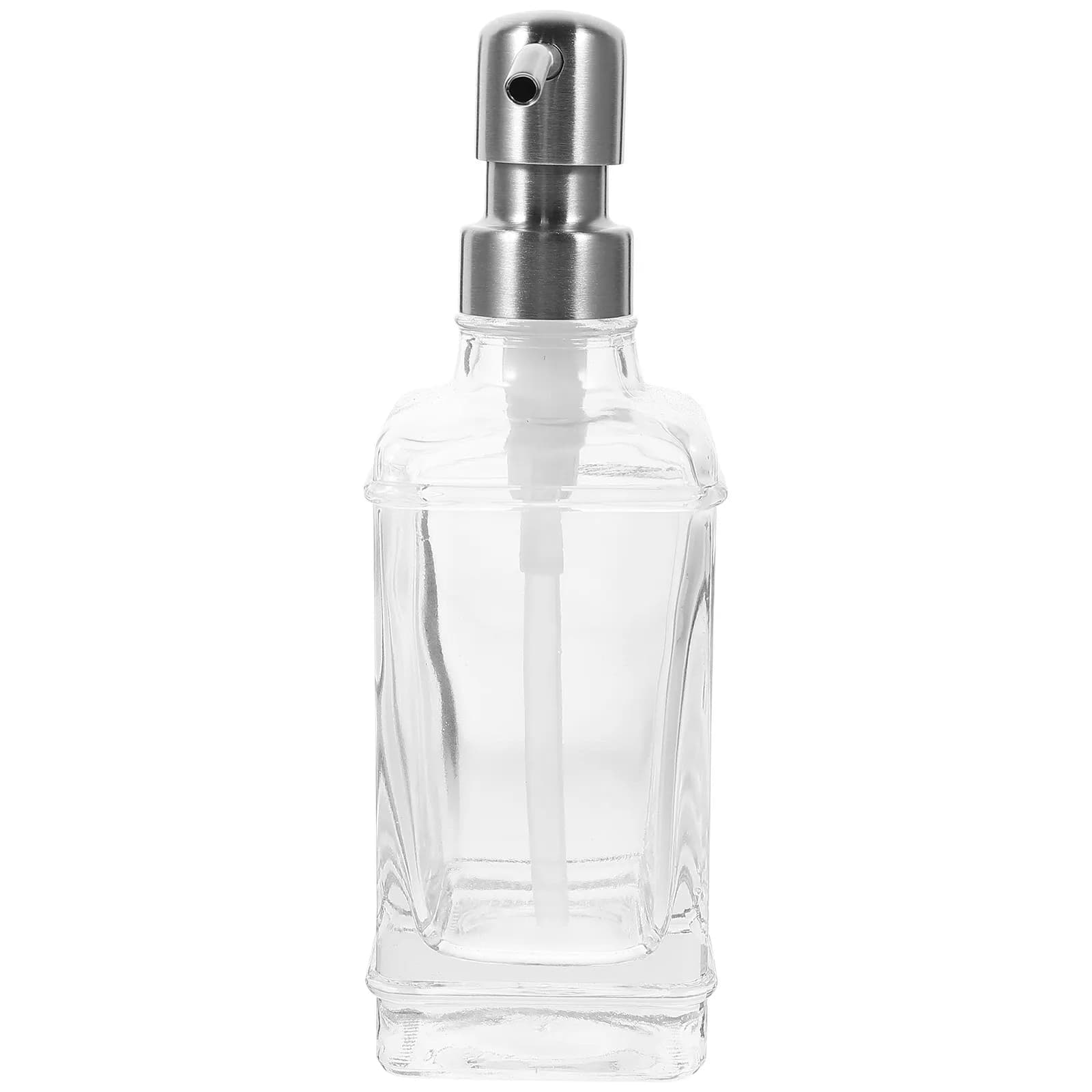 1 set di dispenser portatile per sapone da viaggio, design con pompa manuale, adatto per sapone liquido, lozione, shampoo in movimento, dimensioni compatte