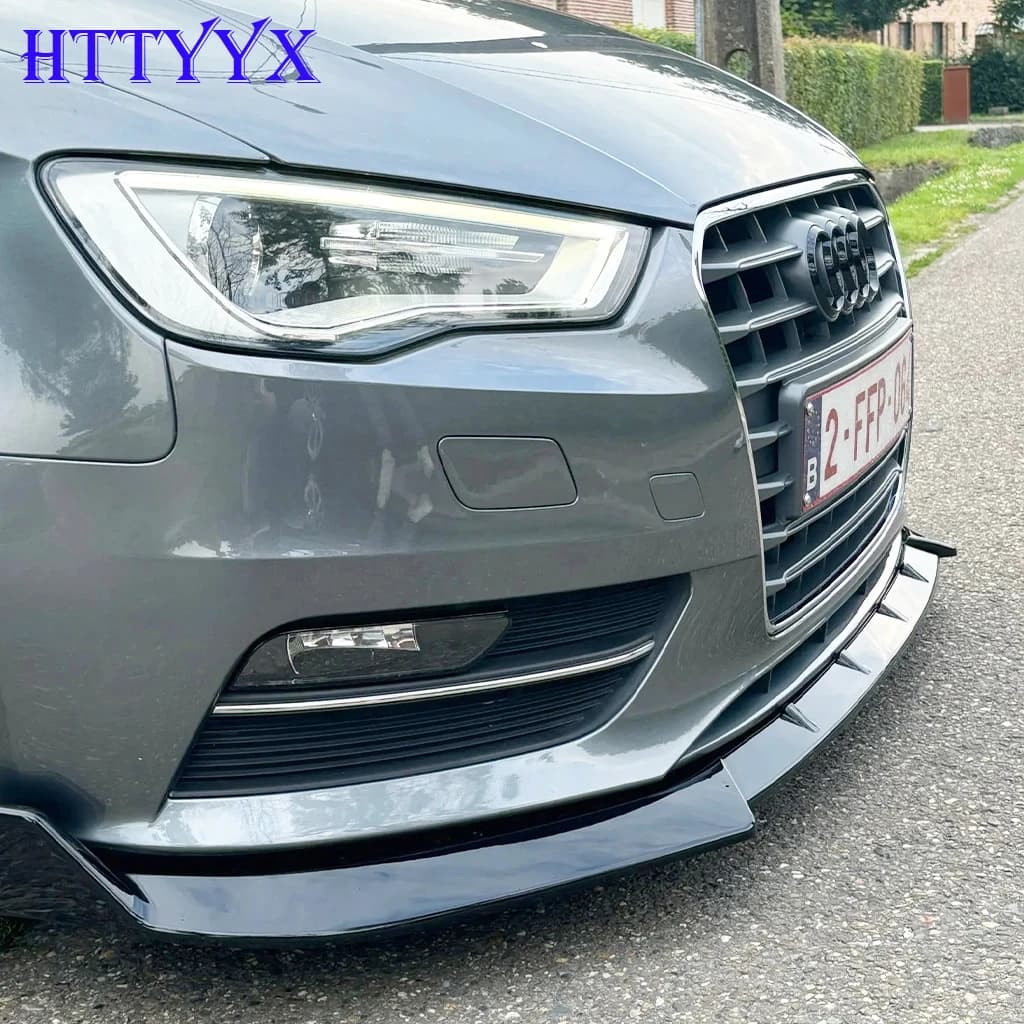 Misura Per AUDI A3 8V 2012-2016 Berlina Auto Paraurti Anteriore Splitter Lip Diffusore Body Kit Spoiler Guard (Non Per I MODELLI S-Line)