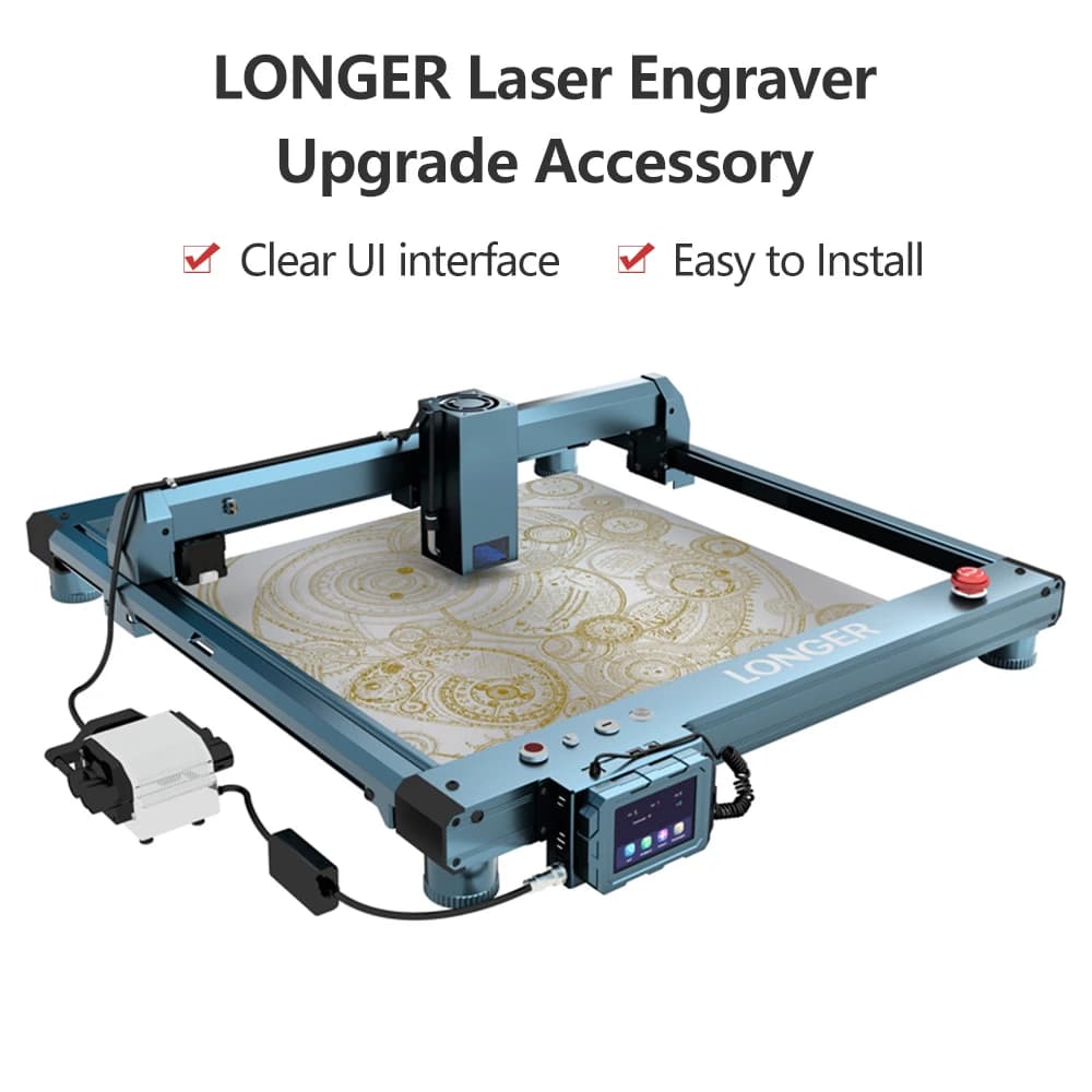 Touchscreen per incisore laser LONGER Touchscreen da 3,5 pollici Adatto per taglierina laser B1 20W/30W/40W Interfaccia UI trasparente