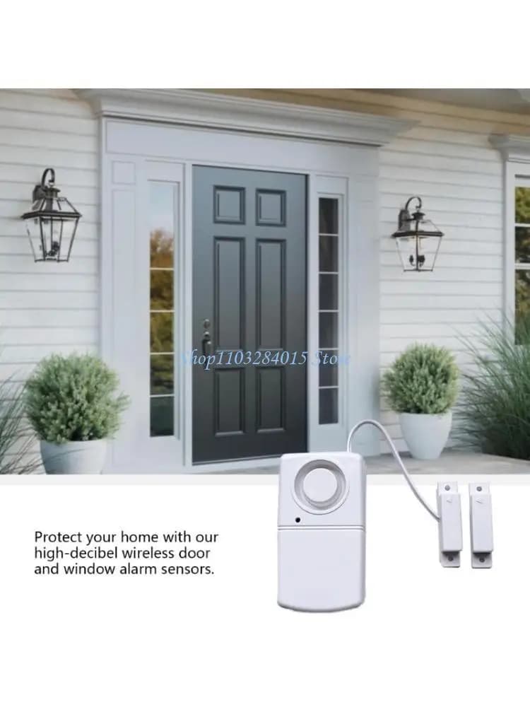 R6FF Allarme antifurto wireless per porte e finestre con sensori magnetici Allarme 120 Sicurezza