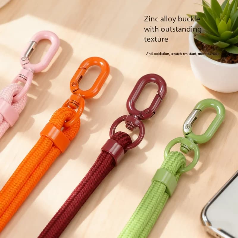 Adjustable Universal Cordino for Phone, Neck Strap, Long Corda with Clip, Anti-Caduta Laptop Strap Improved for Phone Cases