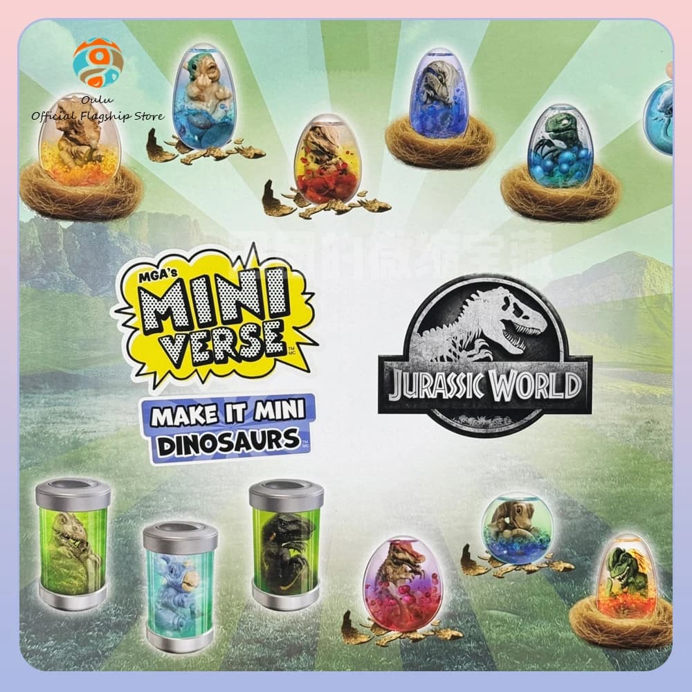 New Miniverse Jurassic Dino Balls Blind Ball Mini Jurassic Dinosaur Egg Model Toys Diy Blind Box Mga Mystery Box Gift Toys