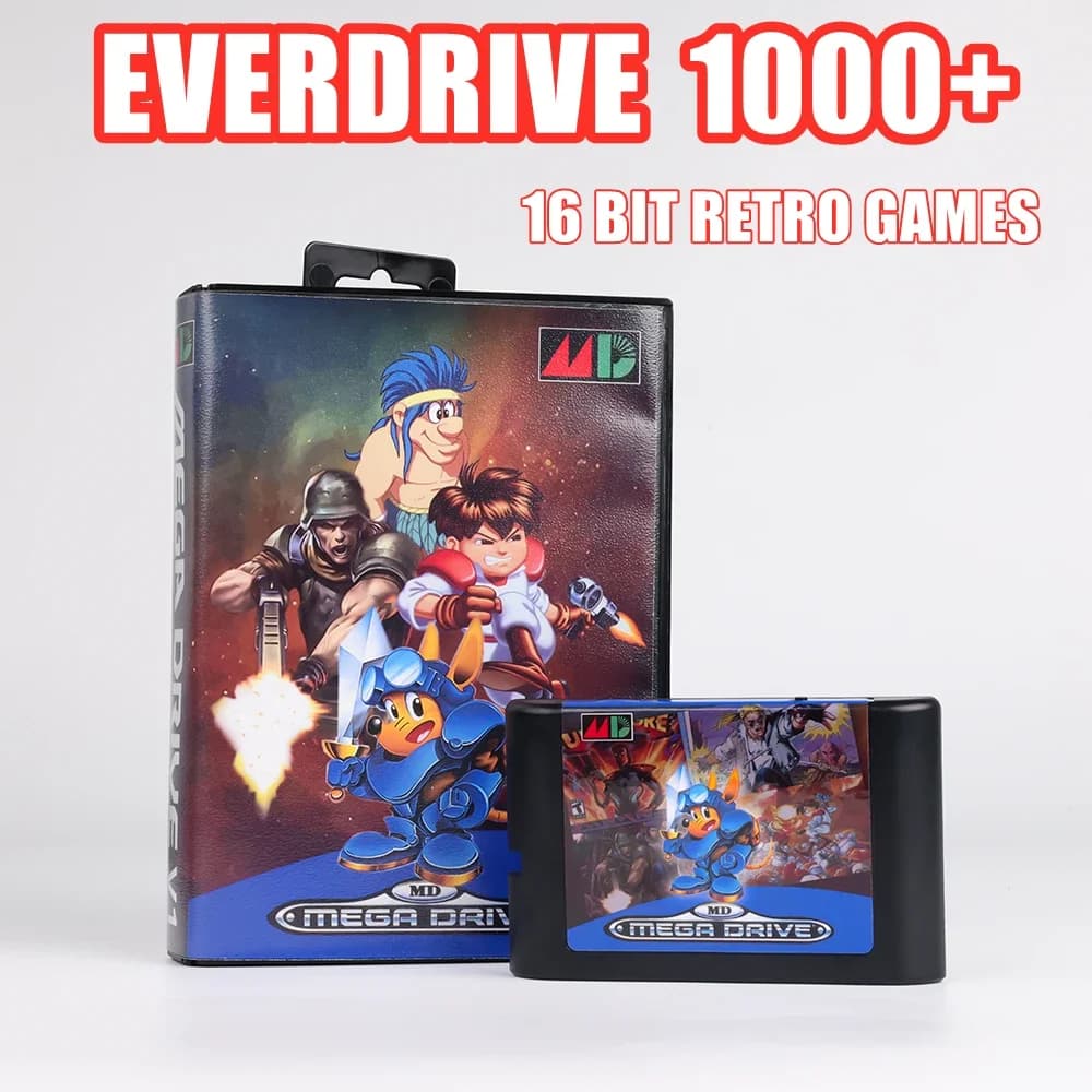 Scheda video per giochi Sega MegaDrive Genesis 1000 in 1 Everdrive Mega Drive Regione Mortal Kombat Funzione di risparmio guscio gratuito