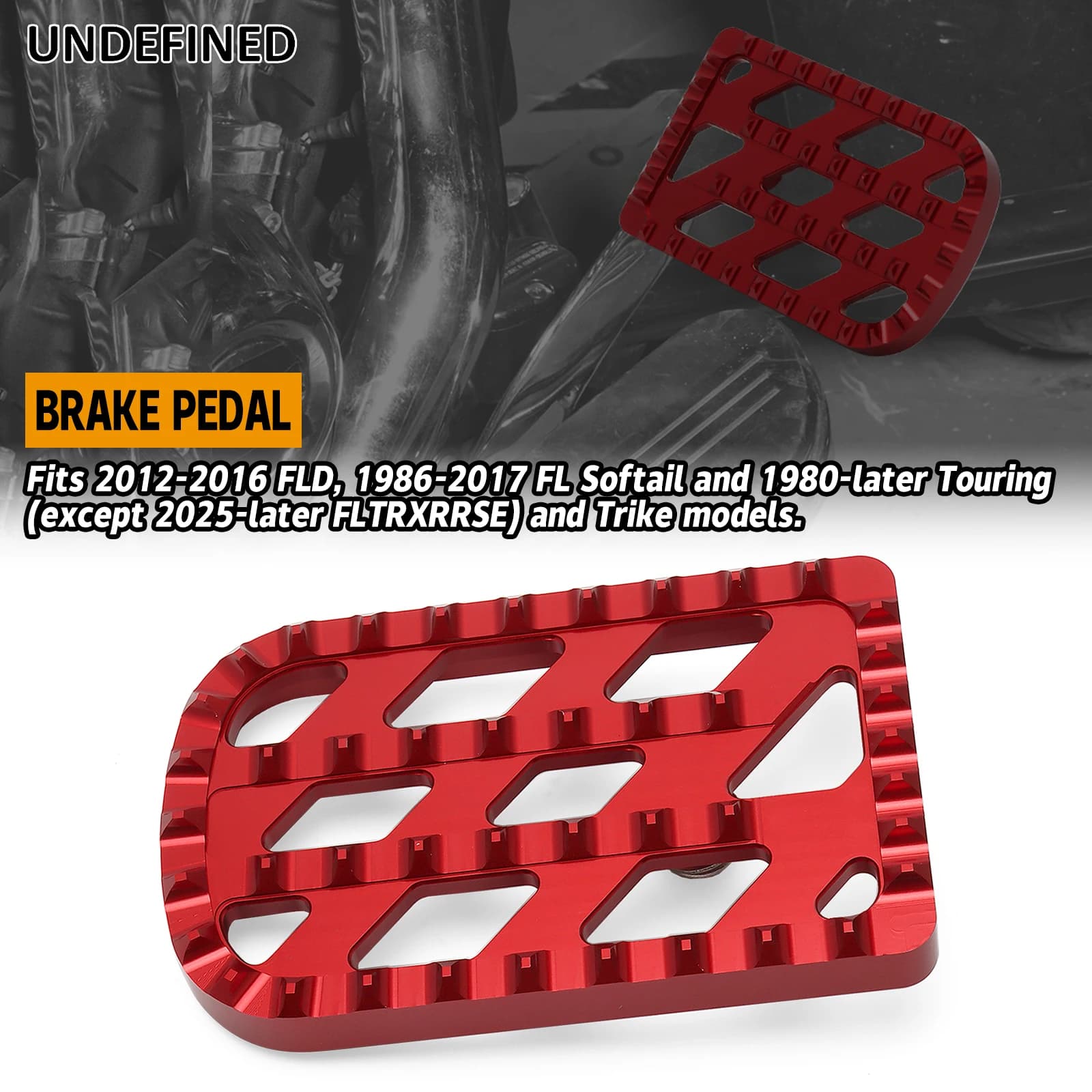 MX Pedale del Freno Pad Copertura Per Harley Touring Road King Street Electra Road Glide 1980-later Softail FL 1986-2017 FLD 2012-2016
