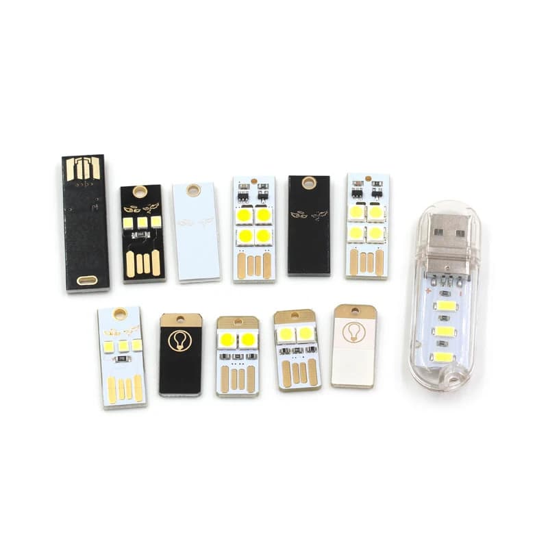 USB Lamp Keyboard Lamp for Computer Mini Camping Lamp with Shell Lamp Touch Lamp Creative Table Lamp Plug in Power Bank