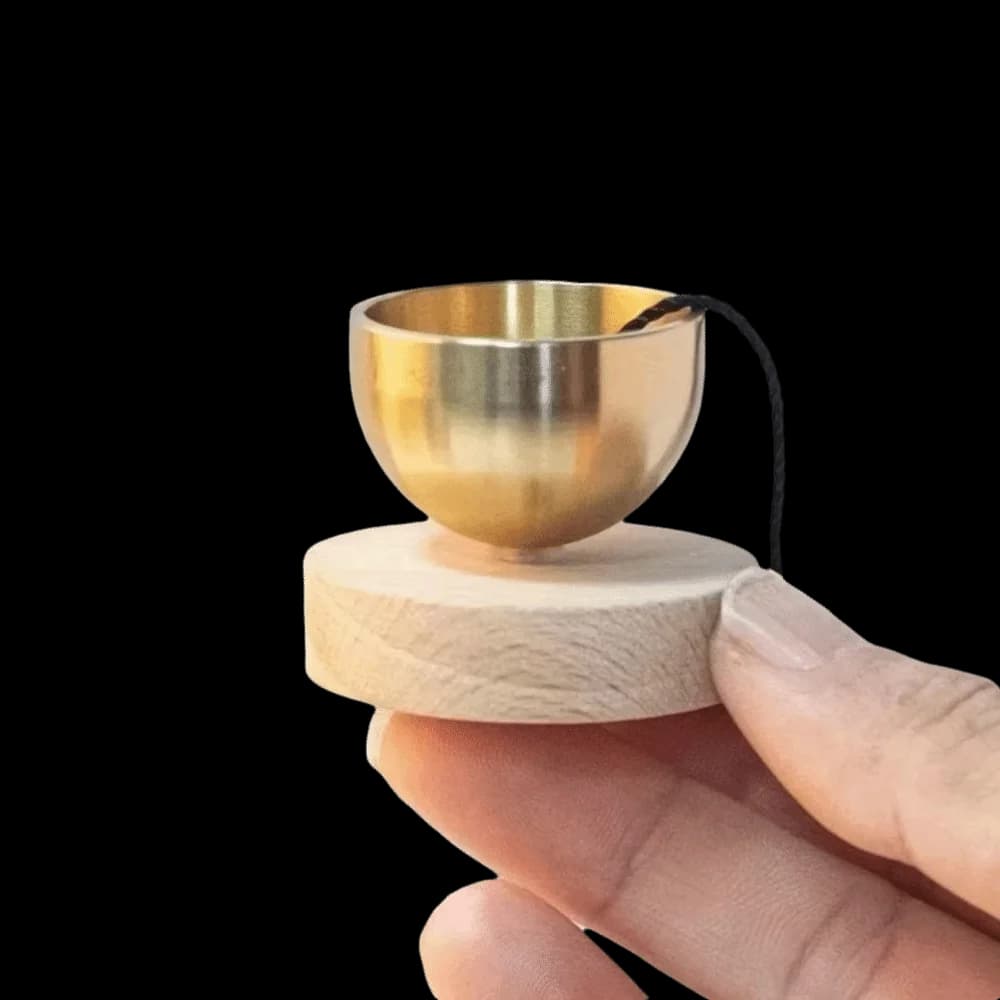 Portable Stress Relief Mini Brass Chant Bowl Copper Mindfulness Tool Singing Bowl Set Chanting Feature Copper Chant Bowl