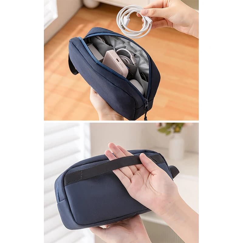 【HM】Travel Organizer Bag Power Bank Pouch Electronics Gadgets Accessorie Case For USB Cable Cords,Hard Drives Storage Bag