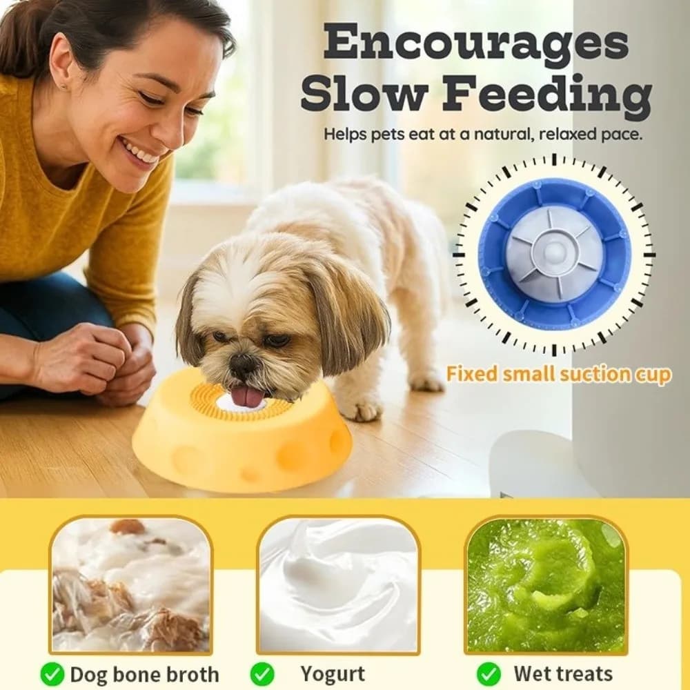 Ciotola Creativa in Silicone Alimentare per Cani, a Forma di Palla Rotolante, Anti-Soffocamento, Antiscivolo, per Alimentazione Lenta e Addestramento Animali Domestici