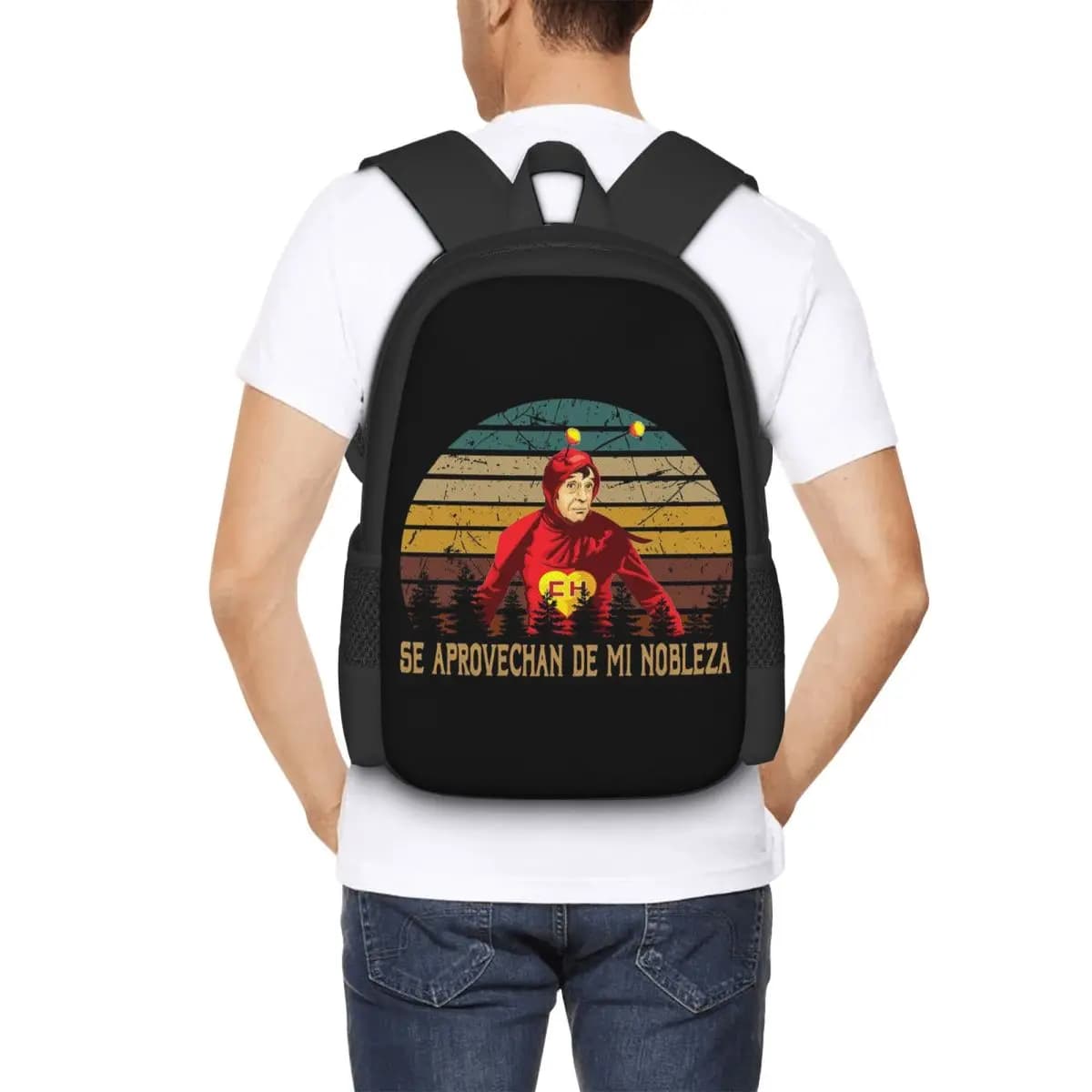 El Chavo Del Ocho TV Series Zaino per studenti Borsa da scuola Zaino da viaggio per escursioni per ragazzi e ragazze Borsa a tracolla alla moda