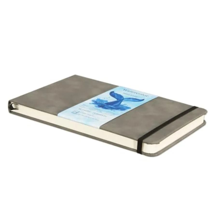 Watercolor Sketchbook Journal for Painting, 140 lb/300GSM Watercolor Paper, 24 Sheets, 5x8 Inches, Travel Notebook for Art Pain