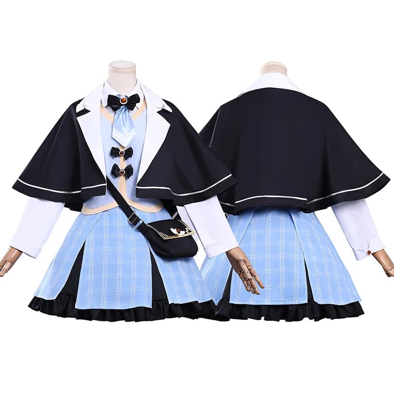 Costume Cosplay Tachibana Sherii con Parrucca e Cappello, Uniforme JK da Strega Magica, Gonna per Donna, Outfit per Halloween e Carnevale