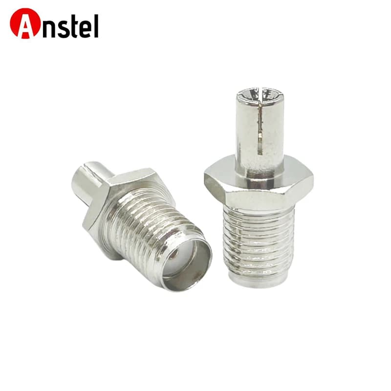 Adattatore TS9 Maschio a SMA Femmina, Connettore Coassiale RF SMA a TS9 Nichelato Diritto per Antenna WiFi, Radio, Telecamera di Sicurezza, LTE