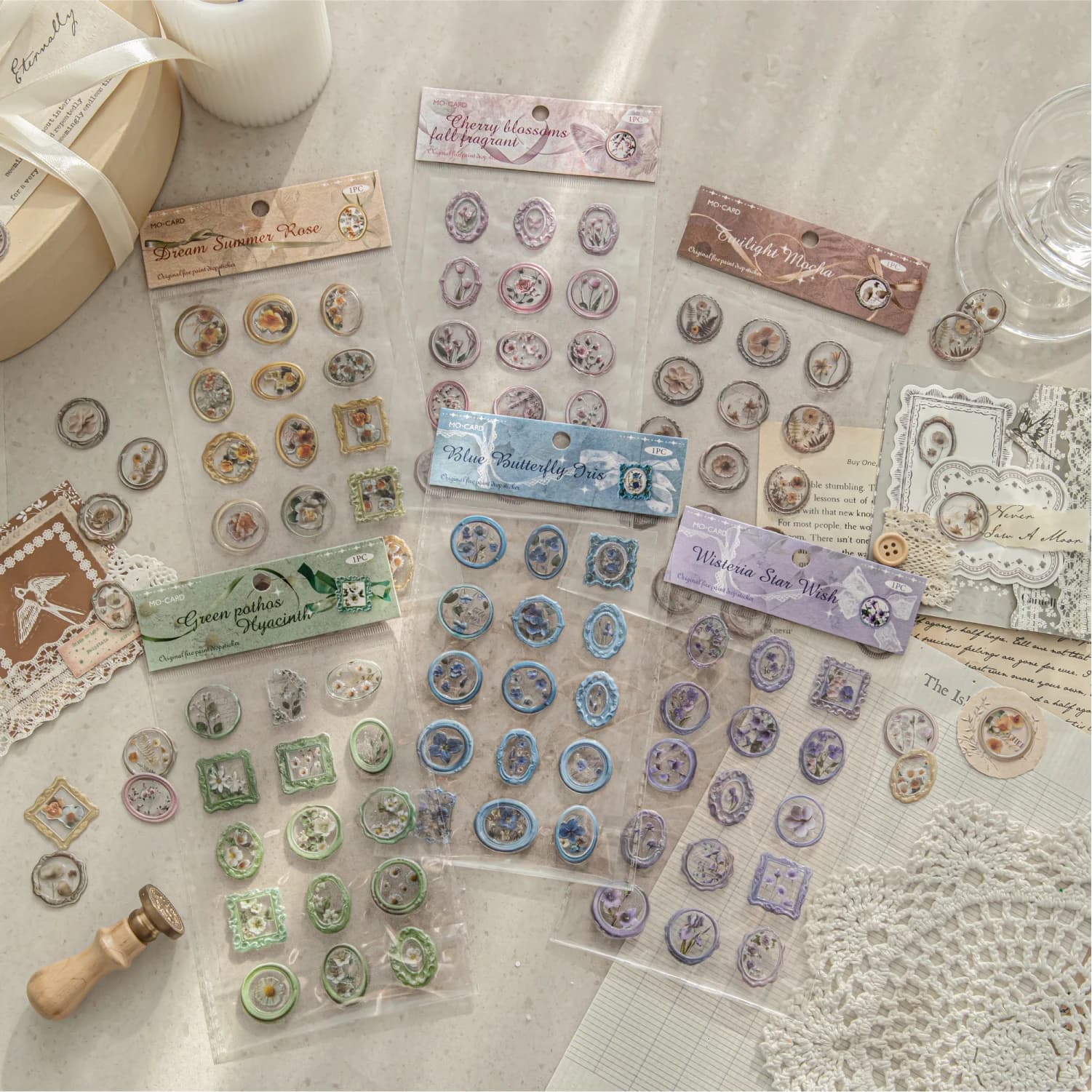 JIANQI 1 pz/pacco Lacca cera sollievo Adesivi materiali di carta FAI DA TE Scrapbooking Materiali Collage Spazzatura Ufficiale Decor adesivo