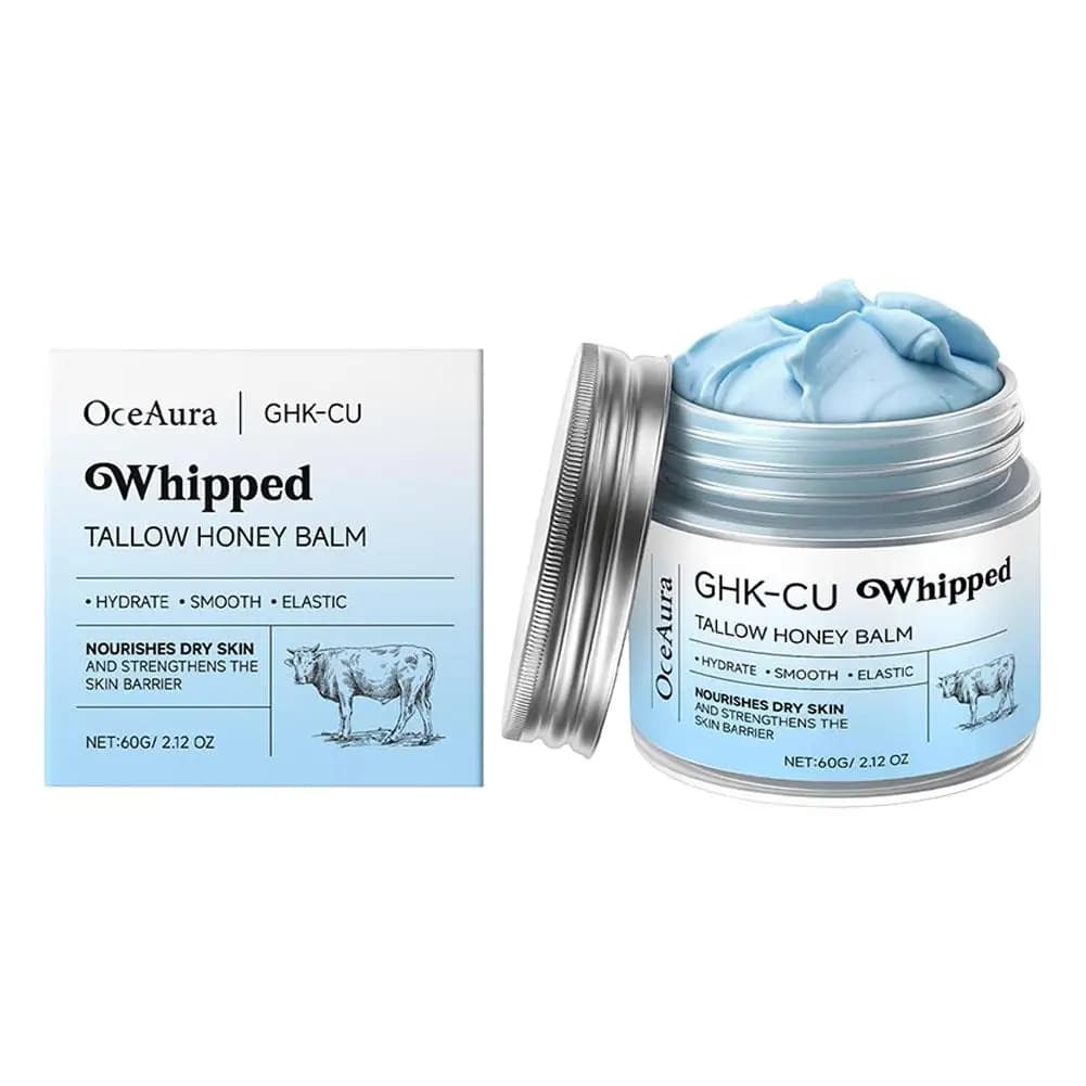 60g Copper Peptides GHK-Cu Beef Tallow Cream For Daily Care Not Greasy Deep Moisturizing Smoothing Skin Enhance Skin Elasticity