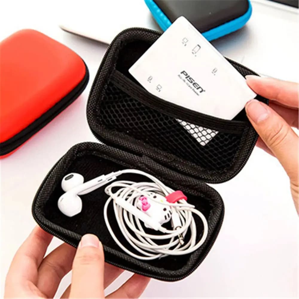 Portable External Drive Protector Earphone Box Cover HDD Bag EVA Storage Box Hard Disk Case Zipper Pouch