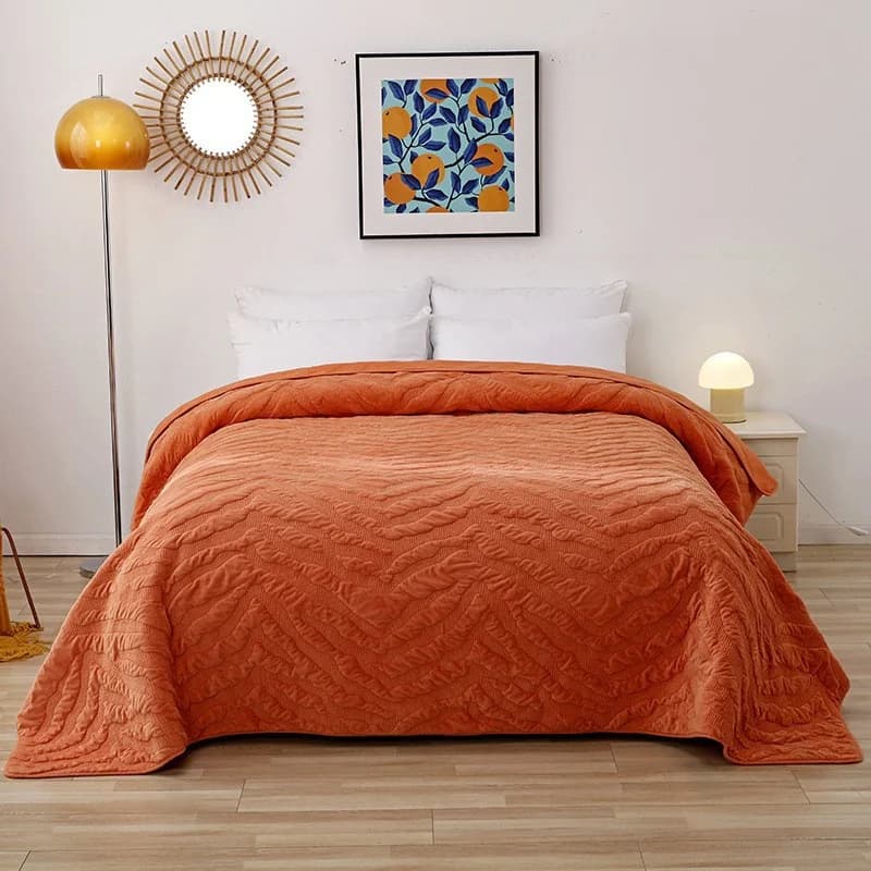 Winter Velvet Cotton Quilt Bedspread on the Bed Linen Quilting Bed Cover Queen Size Quilted Blanket Sheet Coverlet Comforter