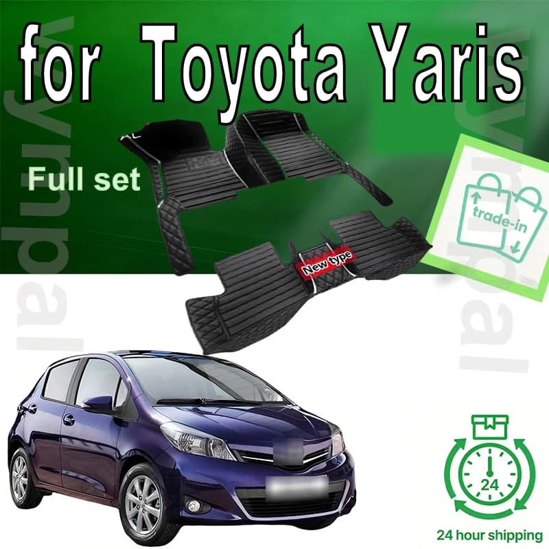 Car mats for Toyota Yaris 2008 2009 2010 2011 2013 2013 Car mats custom car carpet interior accessories