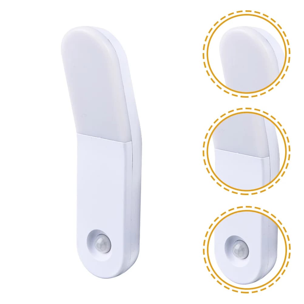 Luce Notturna Ricaricabile con Sensore di Movimento, Lampada LED a Doppia Modalità con Induzione Corporea per Cucina, Bagno, Armadio, Corridoio
