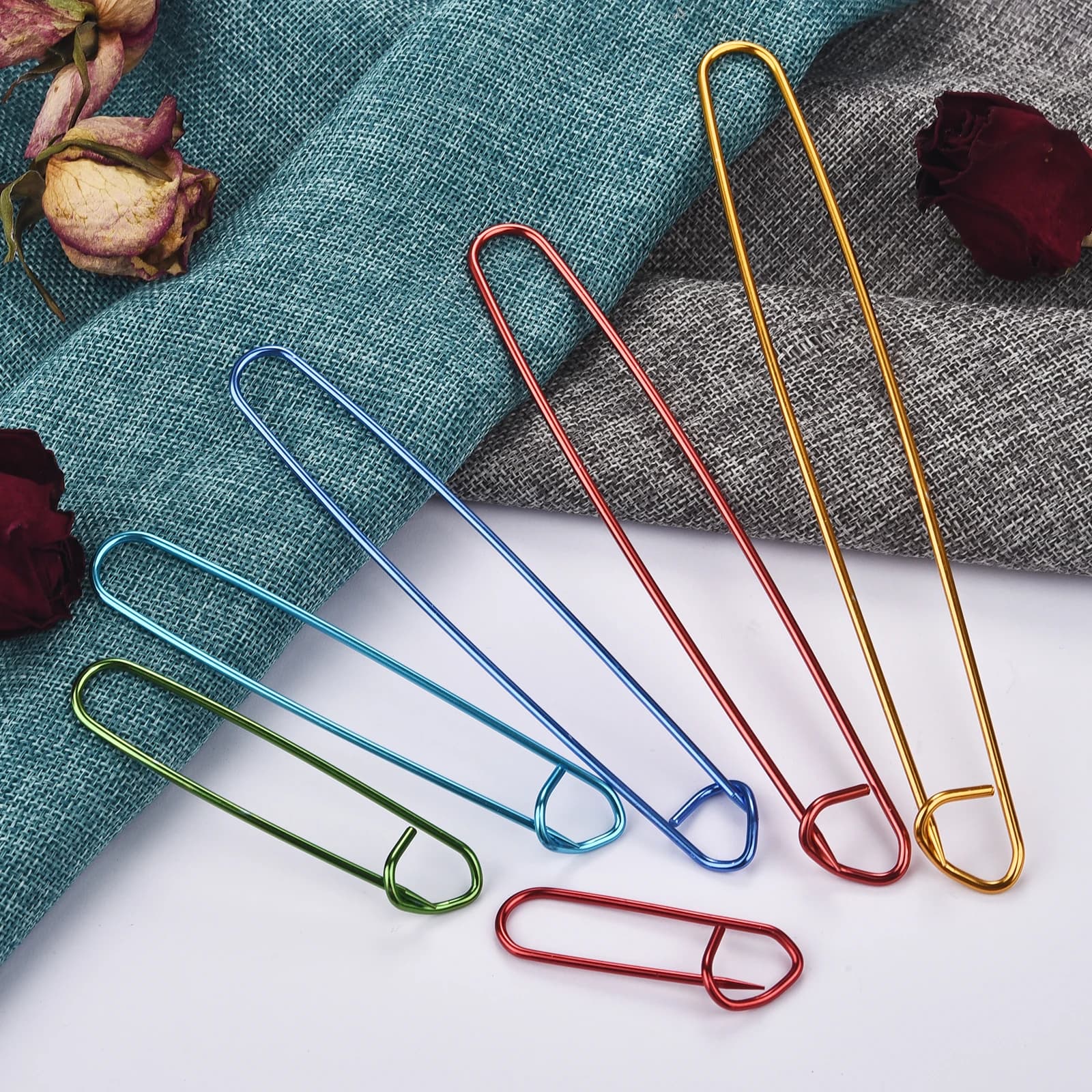 1/6pcs Pennarello Punto Titolare 6-20cm Ago Clip Mestiere Spille Da Sicurezza Per Maglieria Crochet Tessitura Strumenti Per Cucire Abbigliamento Che Fanno Forniture