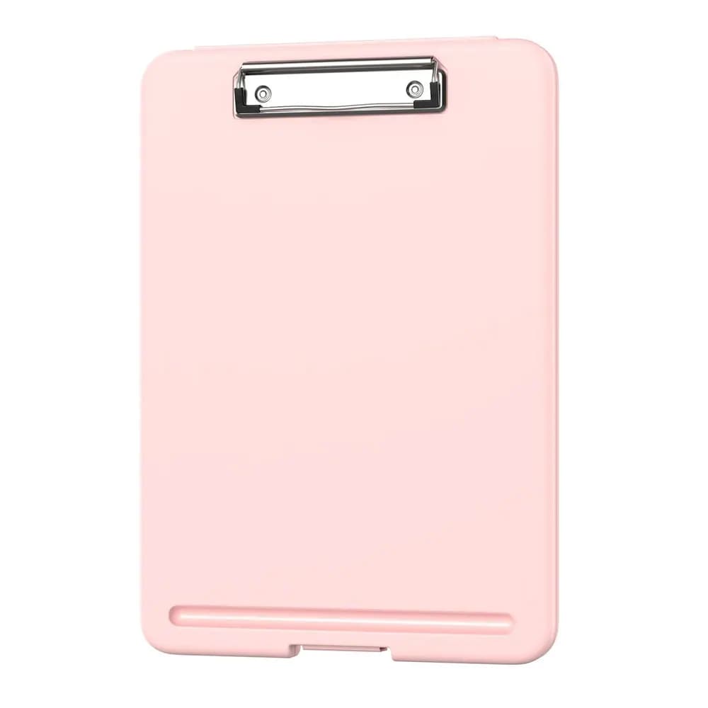 1 Piece A4 File Folder/Storage Box, Clipboard with Storage Function, Can Hold 80 Sheets of Standard Paper, with Pen Slot Design