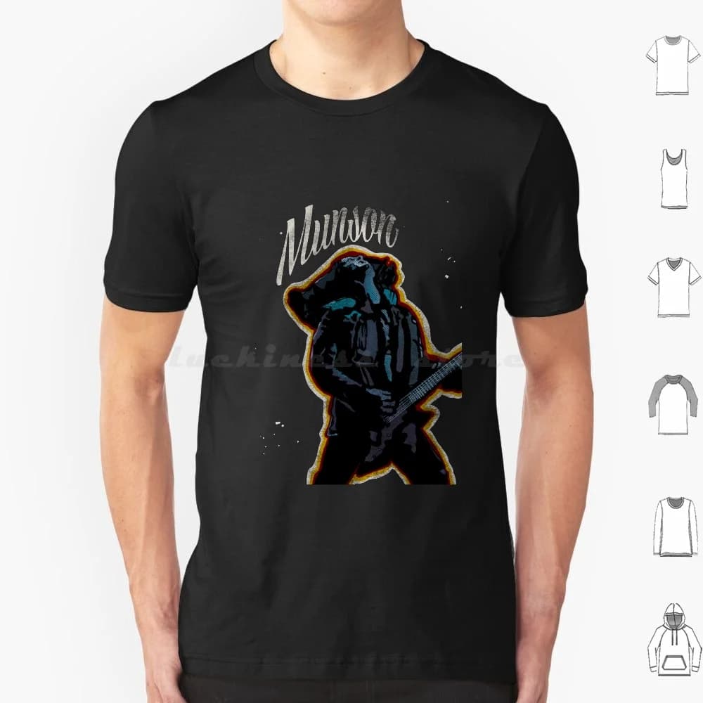 Eddie Munson T Shirt Cotone Uomo Donna Stampa fai da te Eddie Munson Nerd Pop Culture Band Musica Chitarra