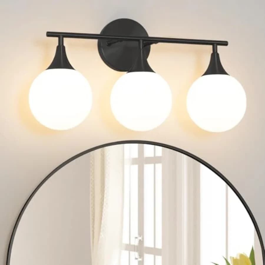 Lampada Moderna Opaca per Specchio da Bagno - Illuminazione Efficiente dal Punto di Vista Energetico con Attacco G9, Antiabbagliamento, 19 Pollici, Luce Morbida