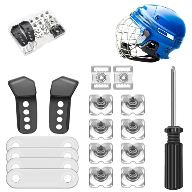 Y1UC 31pcs football helmet repair hockey Part Hardware repair helmets for hockey, baseball