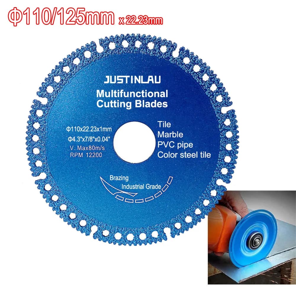 Composite Multifunctional Saw Blade 110/125 mm Ultra-thin Saw Blade Ceramic Tile Cutting disc for Angle Grinder