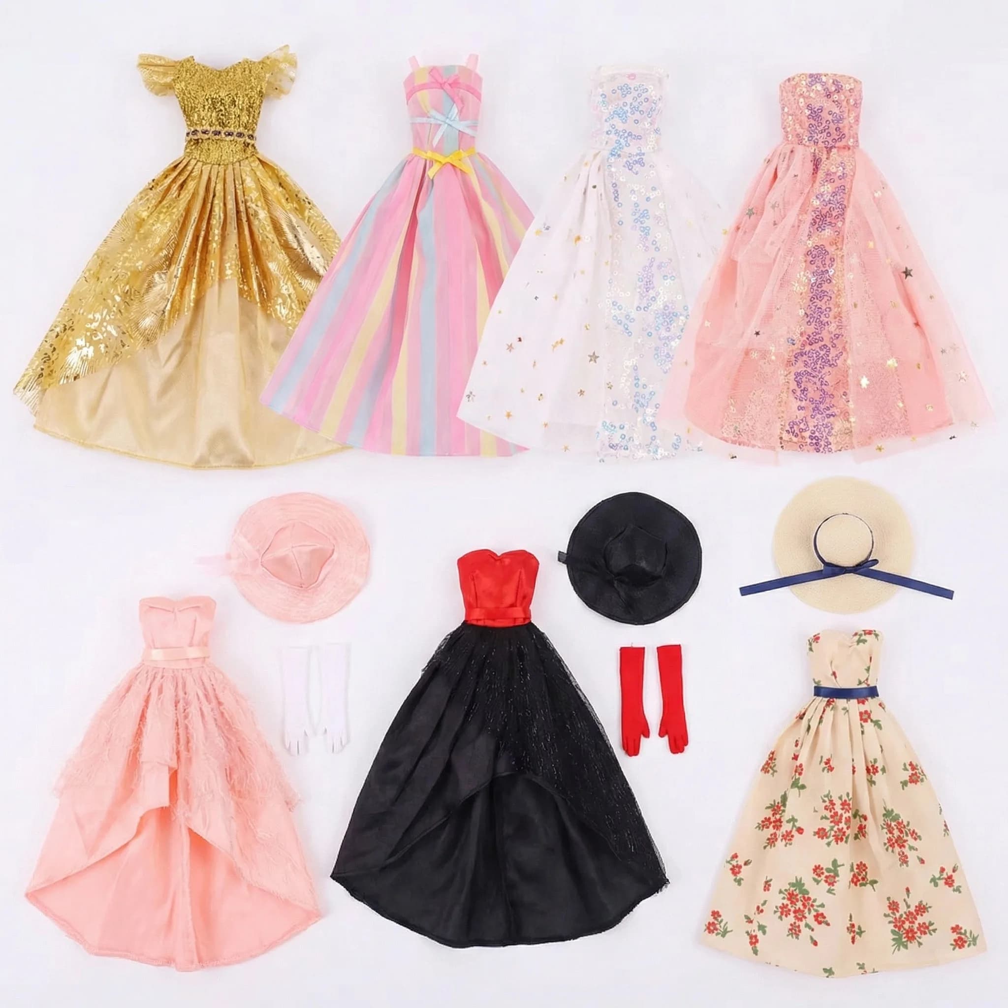 Abito da principessa alla moda per vestiti per bambole da 30 cm Grazioso abito con paillettes per abito da bambola BJD 1/6, regali di compleanno Ragazza di nostra generazione