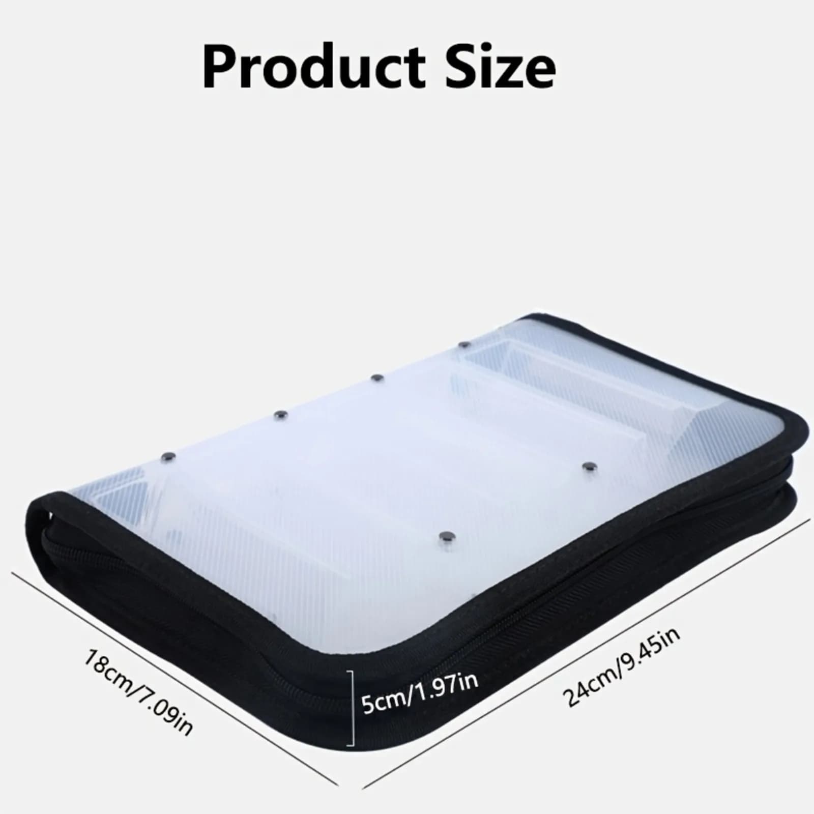 Goture 12-Slot Shrimp Bait Storage Bag,Waterproof PVC Fishing Lure Tackle Storage Organizer for Saltwater Octopus Shrimp Baits