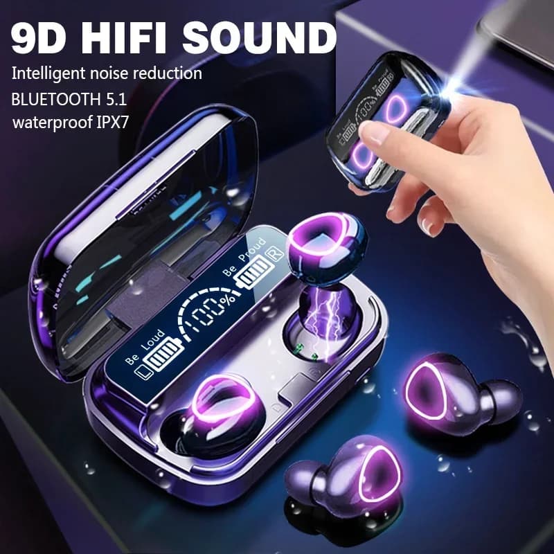 NEW M10 TWS Wireless Headphones Charging Box Waterproof stereo headphones compatible with Bluetooth with microphone