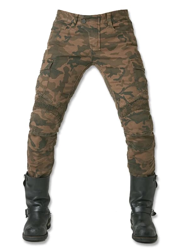 Jeans da Moto Uglybros per Uomo, Stile Mimetico, Versione Standard, Pantaloni per Guida in Moto
