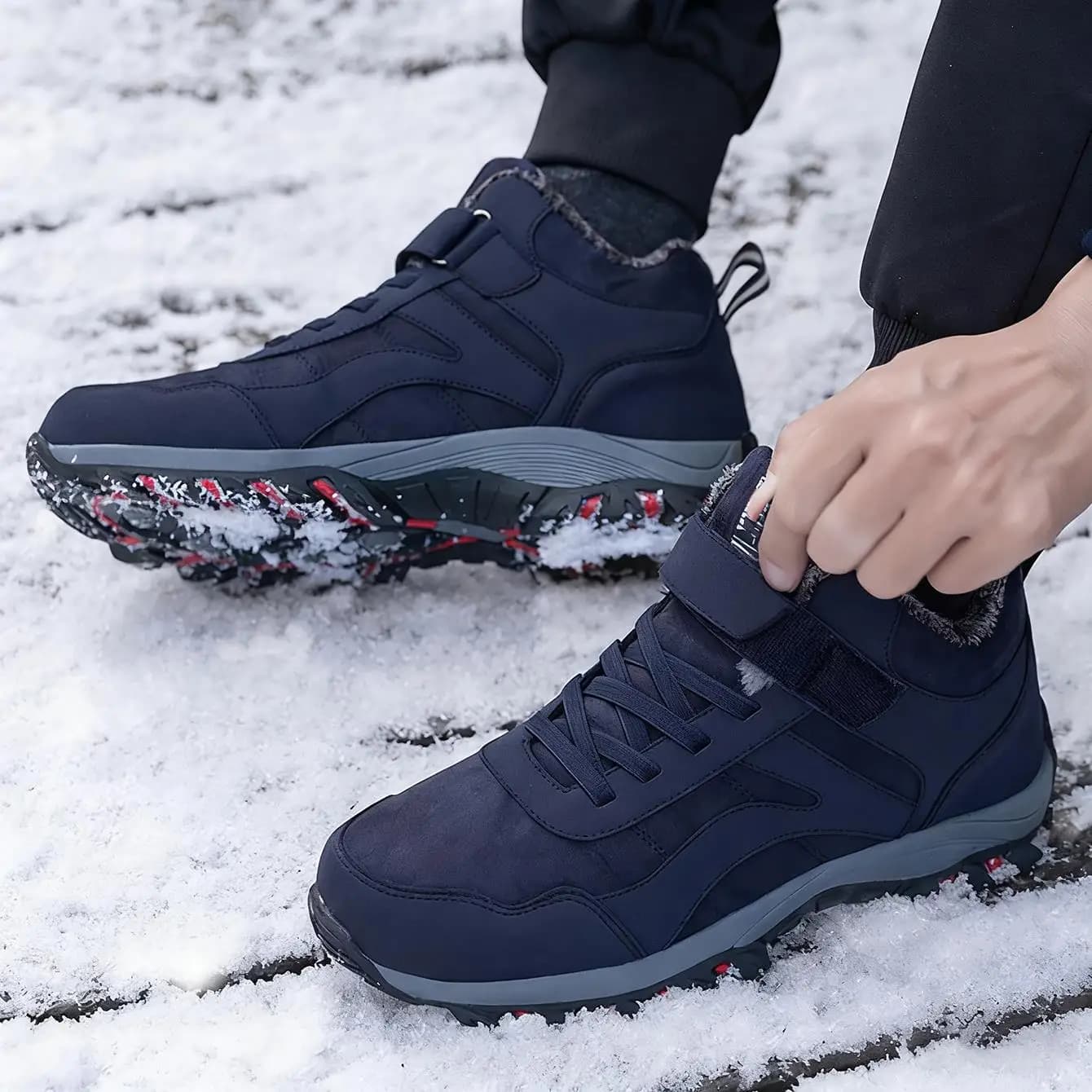 Hot winter shoes Men's boots with fur Sneakers light and comfortable outdoor boots Classic snow boots for unisex winter boots