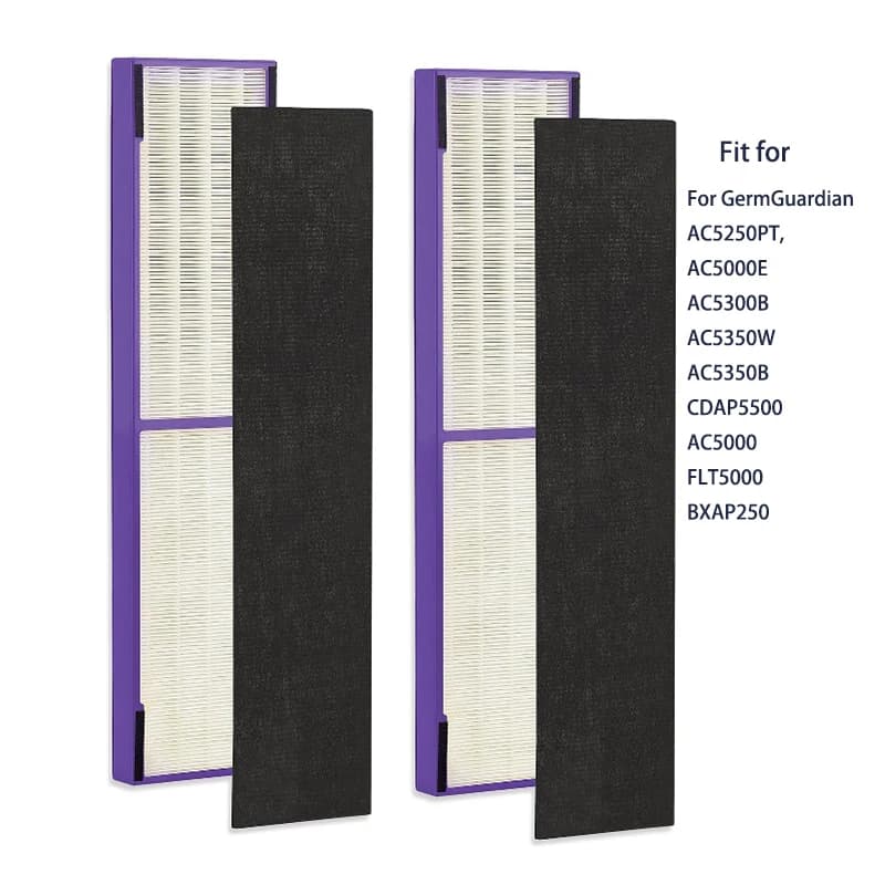 Misura per Germ Guardian FLT5250PT True HEPA filtro di ricambio per purificatore d'aria C, con trattamento puro per animali domestici per GermGuardian AC5250PT