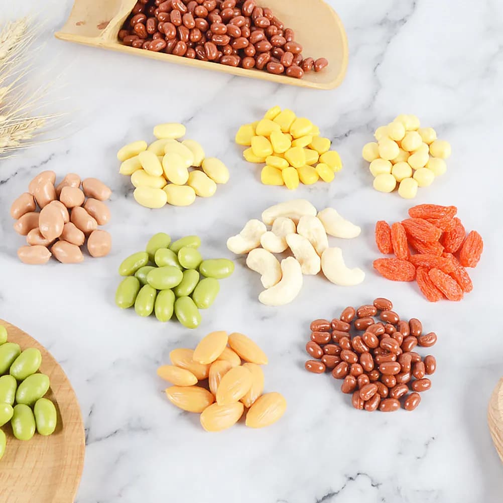 Artificial Groundnut Kernels Lifelike Fake Peanut Kernels Dried Fruit Props for Photo Studio Film Set Shop Display Decor