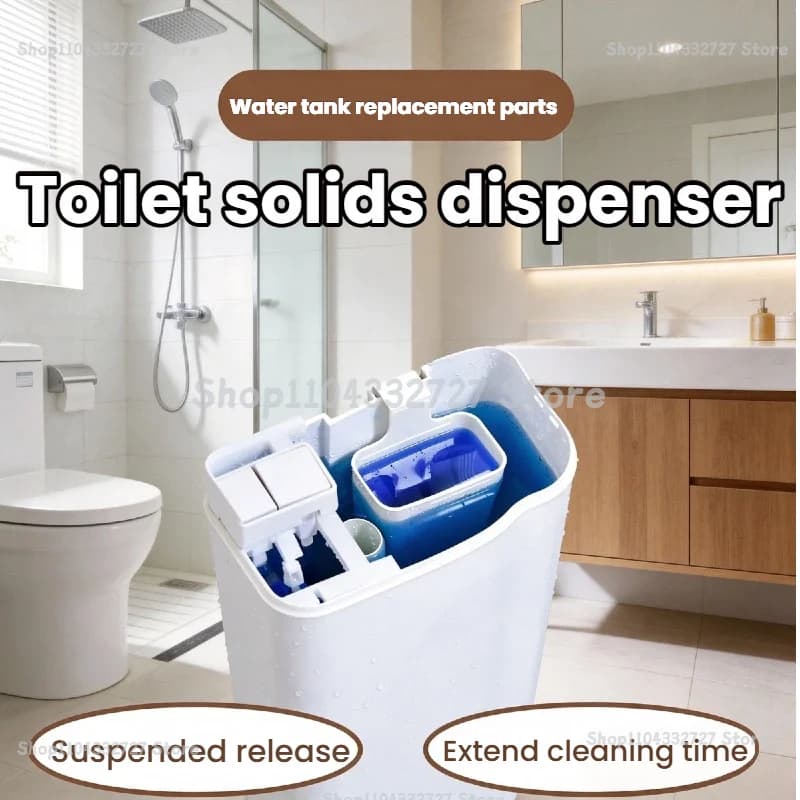 Detergente per WC in Confezione Pratica | Dispenser a rilascio graduale da appendere per serbatoi WC (detergente non incluso) - Prolunga il tempo di pulizia
