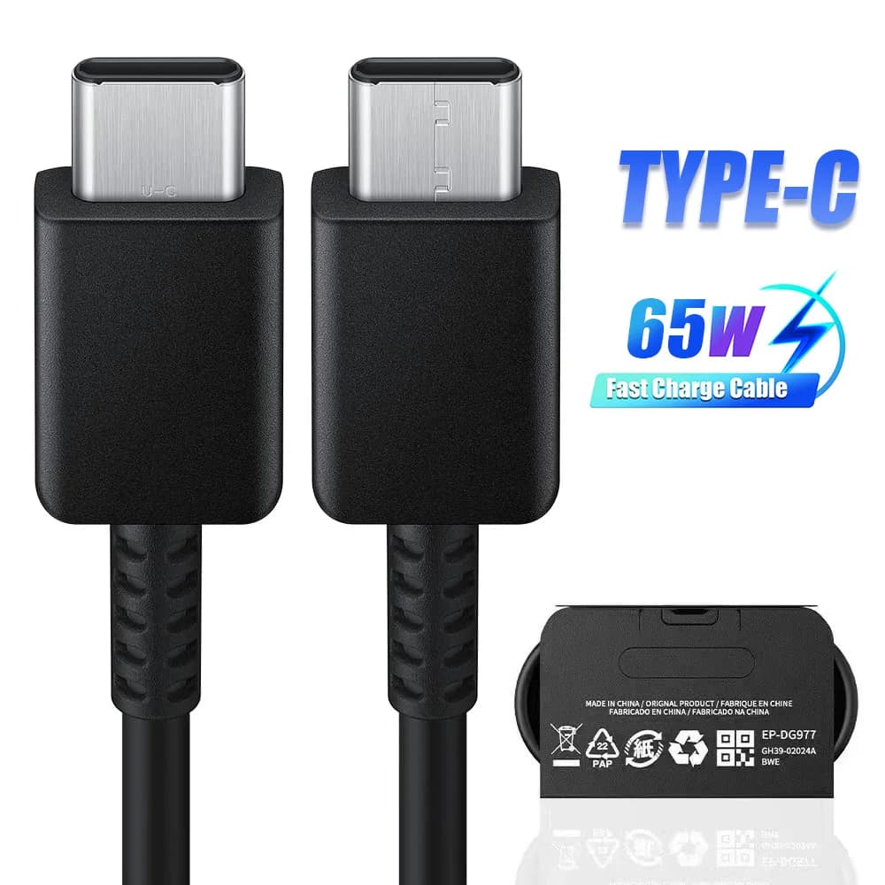 Cavo USB C da 65W 1m/1.5m/2m, Cavo di Ricarica Rapida Tipo C Compatibile con Xiaomi, Huawei, Samsung