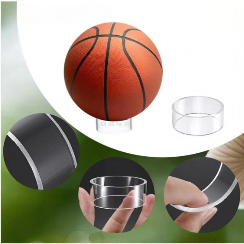 1Pc Clear Acrylic Sports Ball Display Stand Holder Storage Rack for Basketball Soccer Volleyball Collectible Ball Show