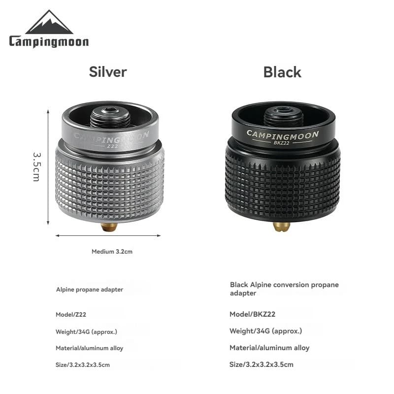 CAMPINGMOON Z22IPE Adapter American propane gas tank converter Connector for aluminium alloy outdoor camping stove